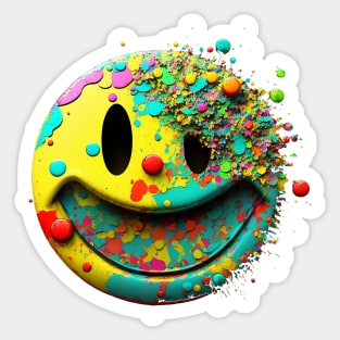 Pop Culture Smiley Face Sticker